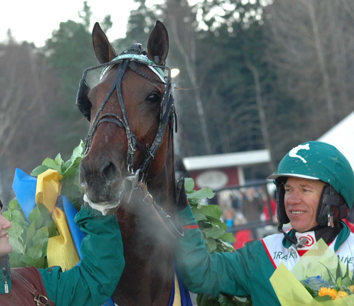 One Too Many och Örjan efter Breeders Crownsegern. Foto; A.Lindblom